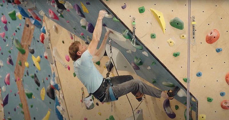 Testimonial: KEVIN DAHLSTROM - 52 year old Rock Climber scaling indoor climbing wall.