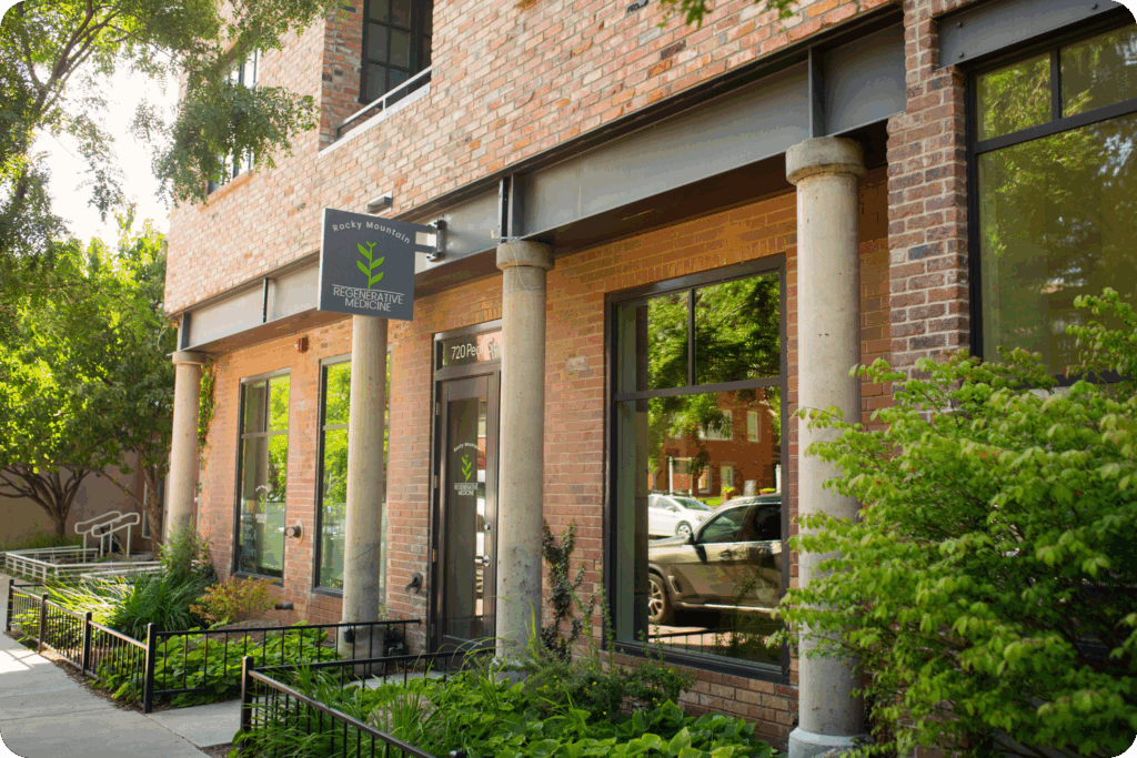 Clean, professional medical spa treatment room with neutral tones at Rocky Mountain Regenerative Medicine in Boulder
